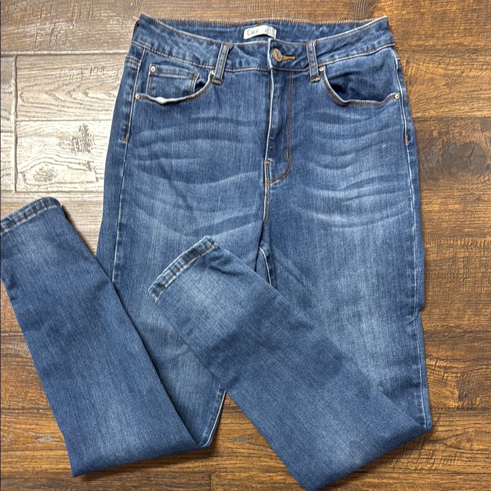 Dex Blue Skinny Jeans - Picture 3 of 5